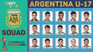 Pemain Timnas U-17 Argentina yang bertanding di Piala Dunia U-17 2023 - Kubet